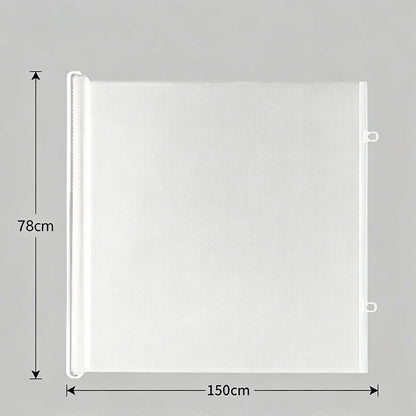 Retractable Punch-Free Pet Gate for Indoor Doorways and Stairs