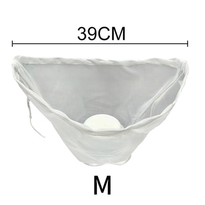 🥬50% OFF NOW! No-Mess Fine Mesh Nylon Strain Bag – Reusable Food Filter Bag for Squeezing Vegetable Water, Straining Juice, Nut Milk & Dumpling Filling, Drawstring Food Strainer Bag for Kitchen