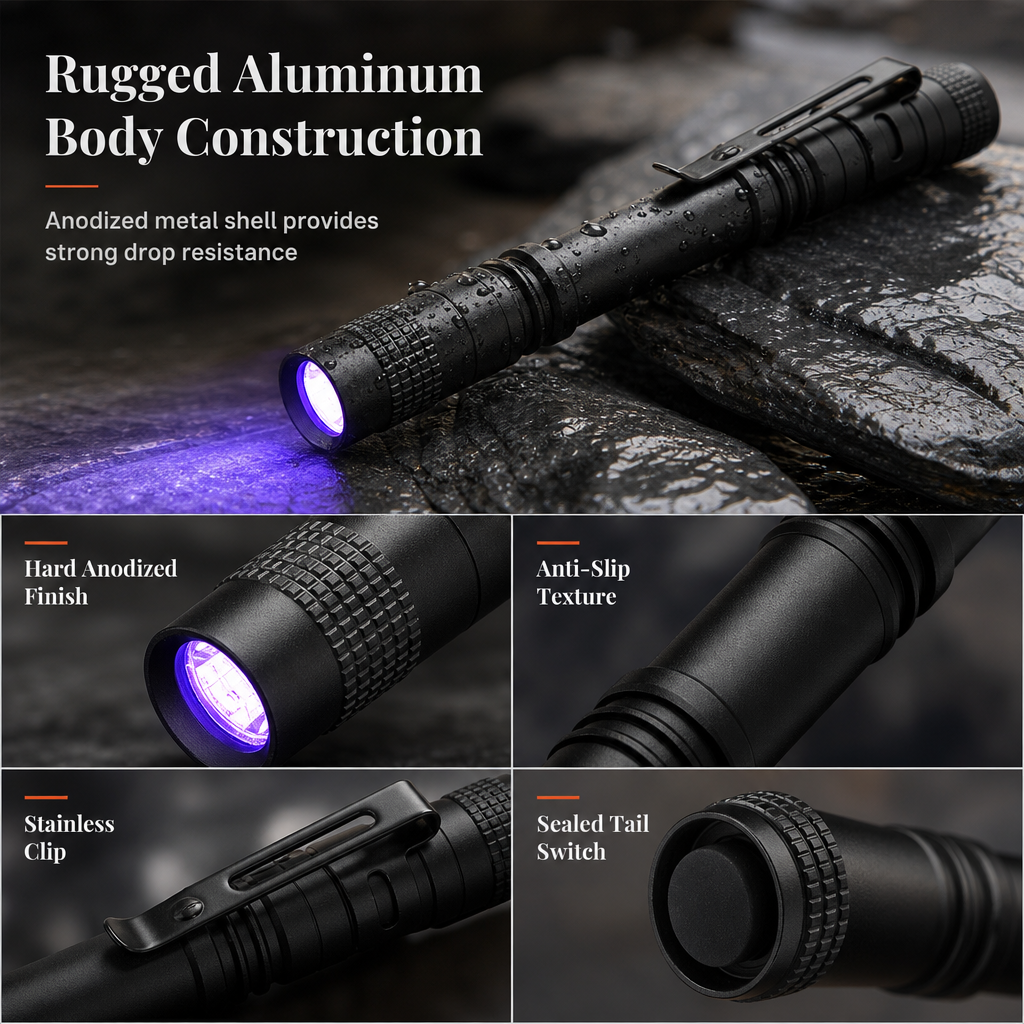 Mini LED Penlight Aluminum Alloy Pocket Flashlight