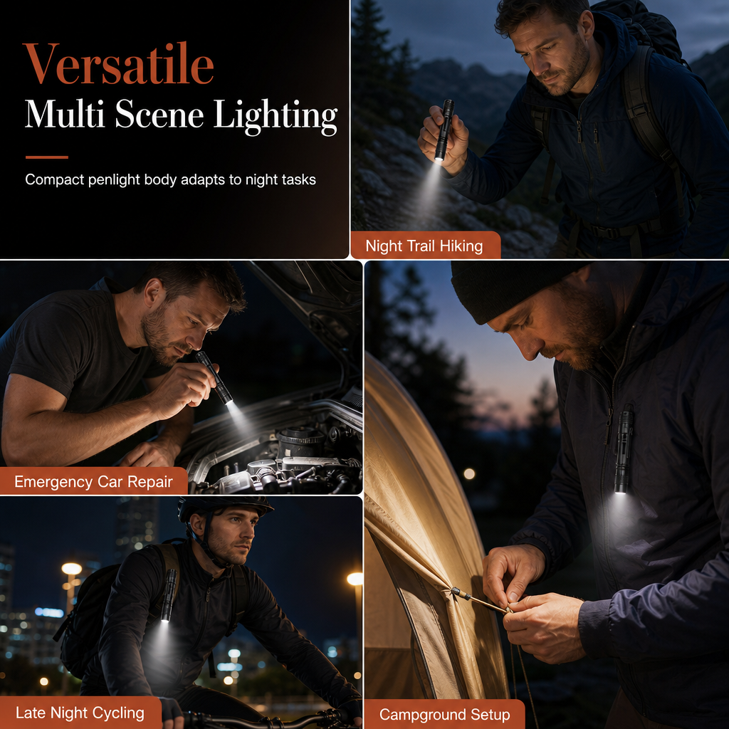 Mini LED Penlight Aluminum Alloy Pocket Flashlight