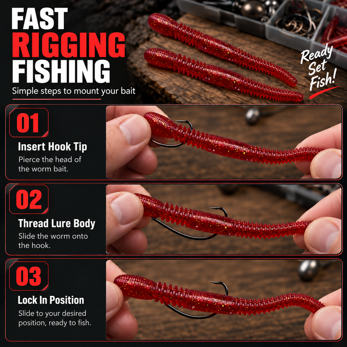 Soft Plastic Worm Fishing Lures
