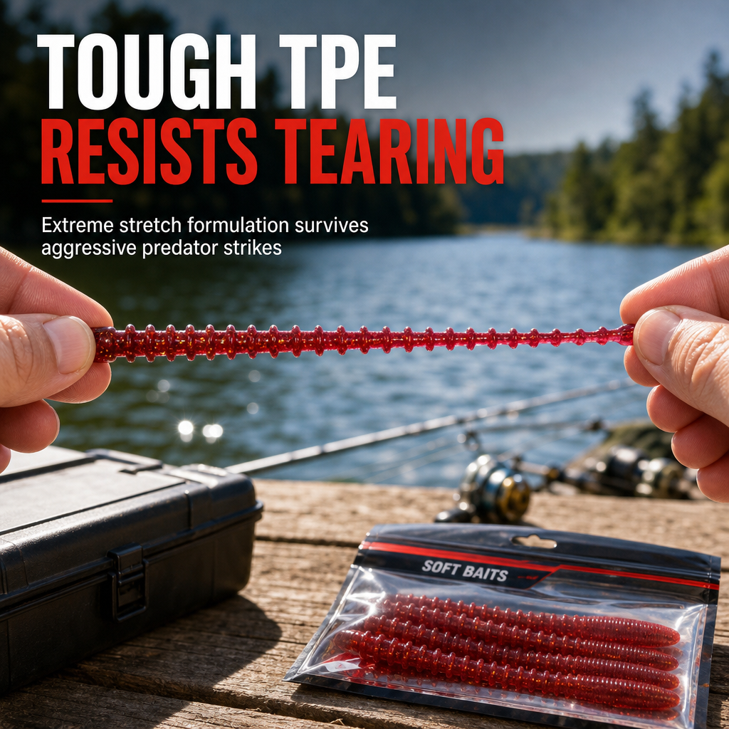 Soft Plastic Worm Fishing Lures