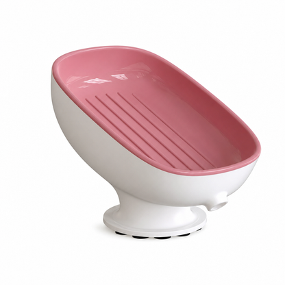 🧼 50% OFF! ✨Wall Mount Double Layer Soap Tray, Suction Cup Self Draining Soap Holder🚿