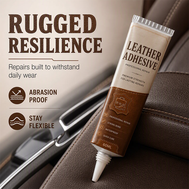 🔥 50% DE DESCONTO AGORA! 🧴 Cola para couro impermeável e de secagem rápida – reparação profissional de couro, ligação permanente e impermeável – perfeita para sofás, bancos de automóvel e malas de luxo ✨
