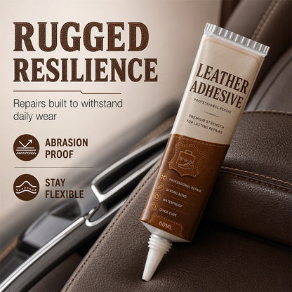 🔥 50% DE DESCONTO AGORA! 🧴 Cola para couro impermeável e de secagem rápida – reparação profissional de couro, ligação permanente e impermeável – perfeita para sofás, bancos de automóvel e malas de luxo ✨