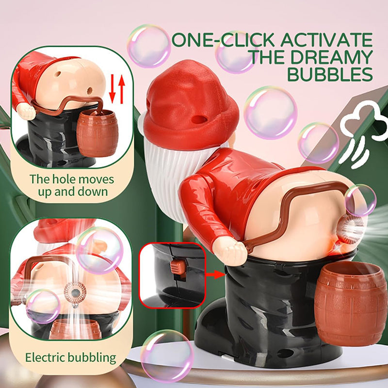 ⏳Time-Limited Special ⏰ Christmas Santa Bubble Maker – One-Click Automatic Bubble Blowing, Joyful Music & Flashing Night Lights – Cute Holiday Toy for Kids & Family Fun 🎄