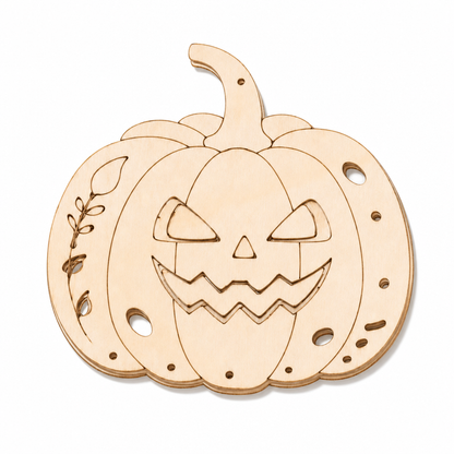 🎃 Save 50%! 🪵 Wooden Pumpkin Craft Kit – DIY wind chime for Halloween ✨