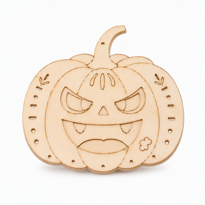 🎃 Save 50%! 🪵 Wooden Pumpkin Craft Kit – DIY wind chime for Halloween ✨