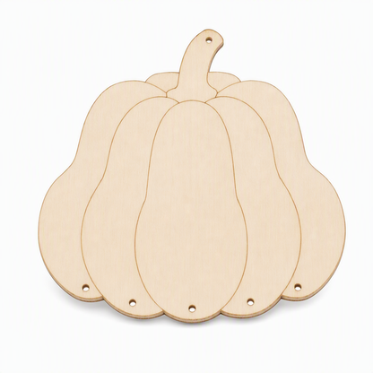 🎃 Save 50%! 🪵 Wooden Pumpkin Craft Kit – DIY wind chime for Halloween ✨