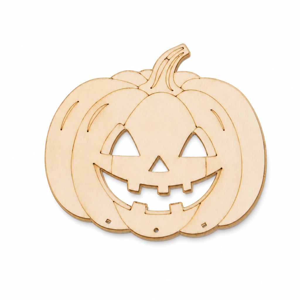 🎃 Save 50%! 🪵 Wooden Pumpkin Craft Kit – DIY wind chime for Halloween ✨