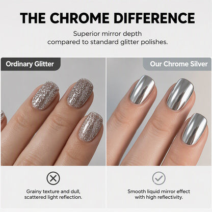 💅 50% OFF! ✨ No-Bake Galaxy Chrome Nail Polish – High-Shine Liquid Mirror Finish, Instant Air-Dry & Streak-Free Wide-Fan Brush – Salon Look Without the Lamp 💫