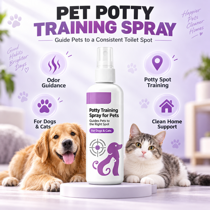 🥳HOT SALE🥳💞10K+ SOLD! Potty Training Spray – Guides pets, safe & easy spray. Cleaner home – grab yours! ✅