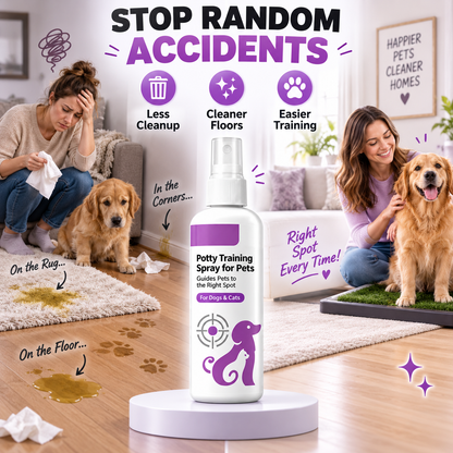 🥳HOT SALE🥳💞10K+ SOLD! Potty Training Spray – Guides pets, safe & easy spray. Cleaner home – grab yours! ✅