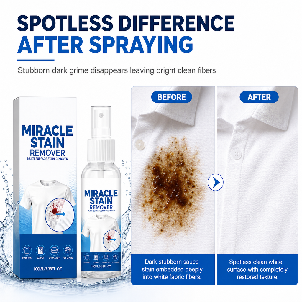Gentle Clothing and Fabric Stain Remover Spary