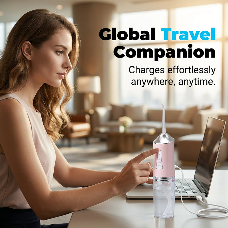 Floss Anywhere Instantly! No-Cord 230ml Water Flosser