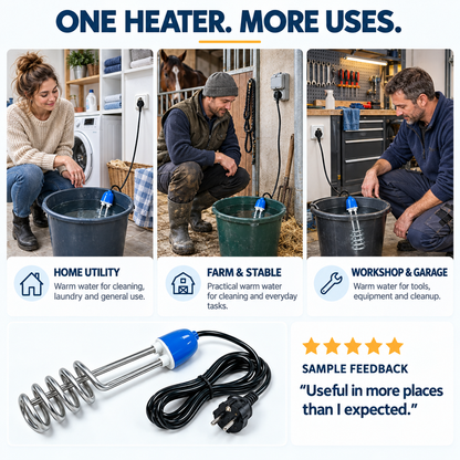 Heat Water Instantly! No-Wait Portable Immersion Heater