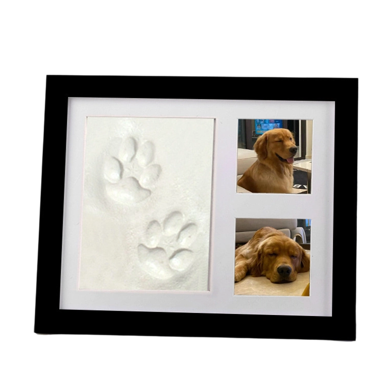 🐾 52% OFF! DIY keepsake set for pet paw prints – wooden frame, soft clay, and space for a photo – preserve a cherished memory forever 🖼️🐱
