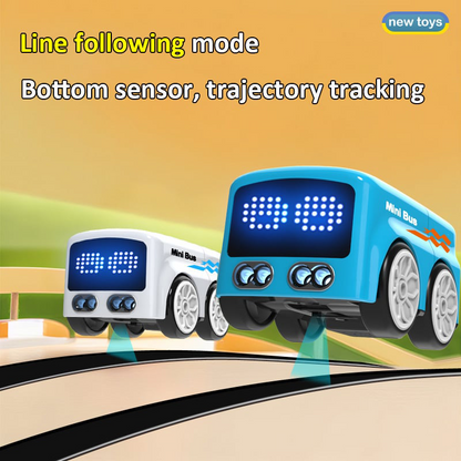 Intelligent Remote Control Mini Bus with LED Expressions