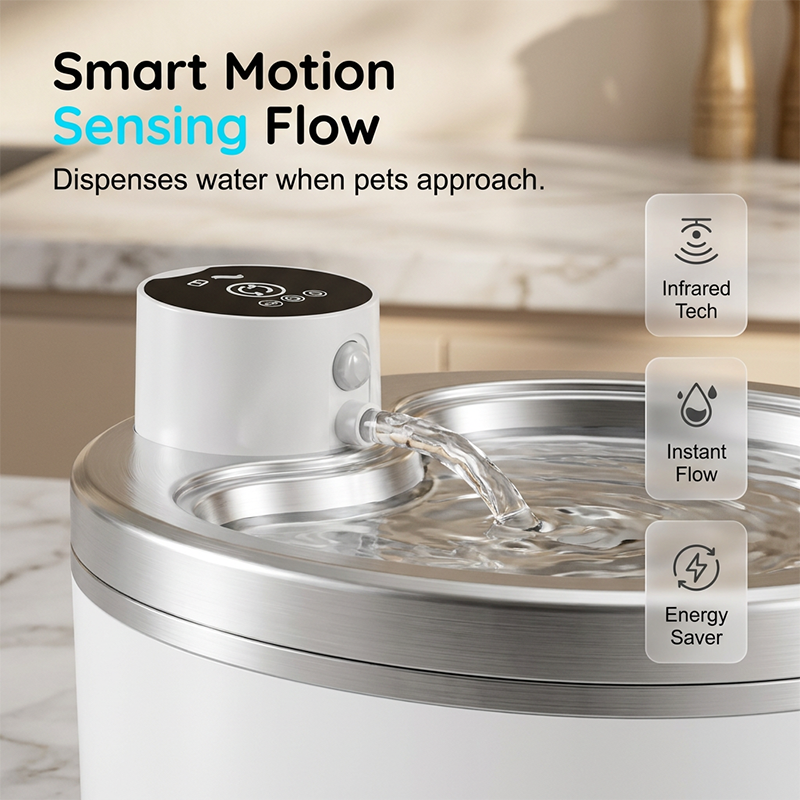 🐱 50% OFF! ✨ Cordless Cat Water Fountain – 2.5L Sensor-Activated Flow, Battery-Powered Cordless Placement & Removable Cleaning Access – Fresh Flowing Water for Small-to-Medium Pets 💧