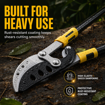 Prune Thick Branches Instantly! Heavy-Duty Compound Pruning Shears