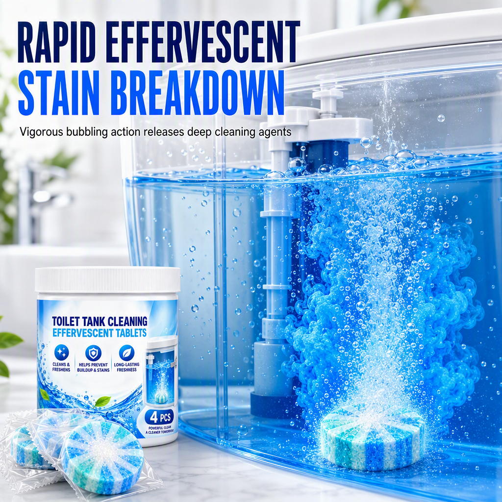 Effervescent Toilet Bowl & Tank Cleaning Tablets