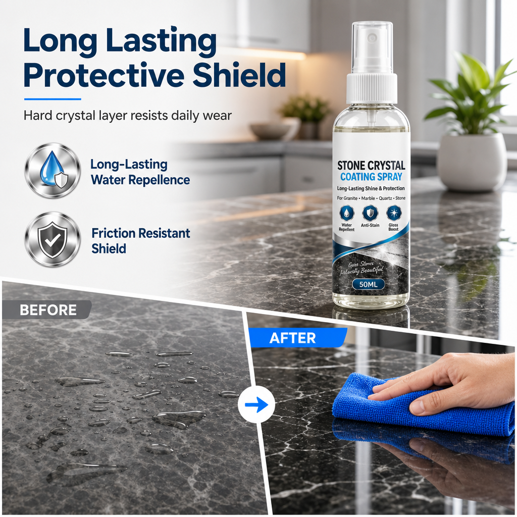 Stone Nanocrystal Plating Spray for Marble & Countertops