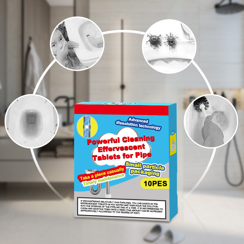 Powerful Cleaning Effervescent Tablets for Pipe