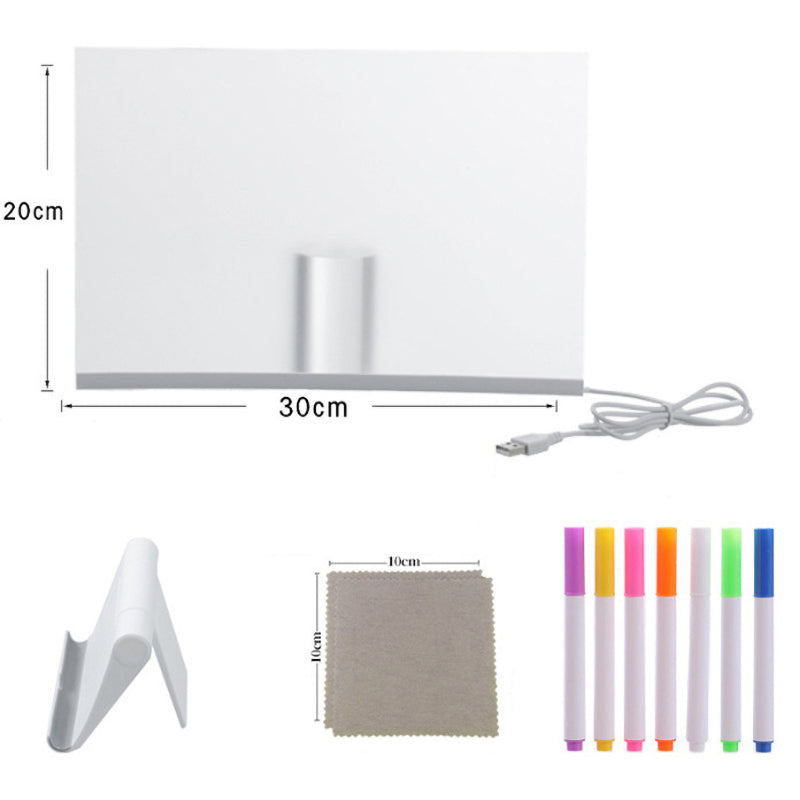 Kids DIY Illuminated Erasable Drawing Board Set