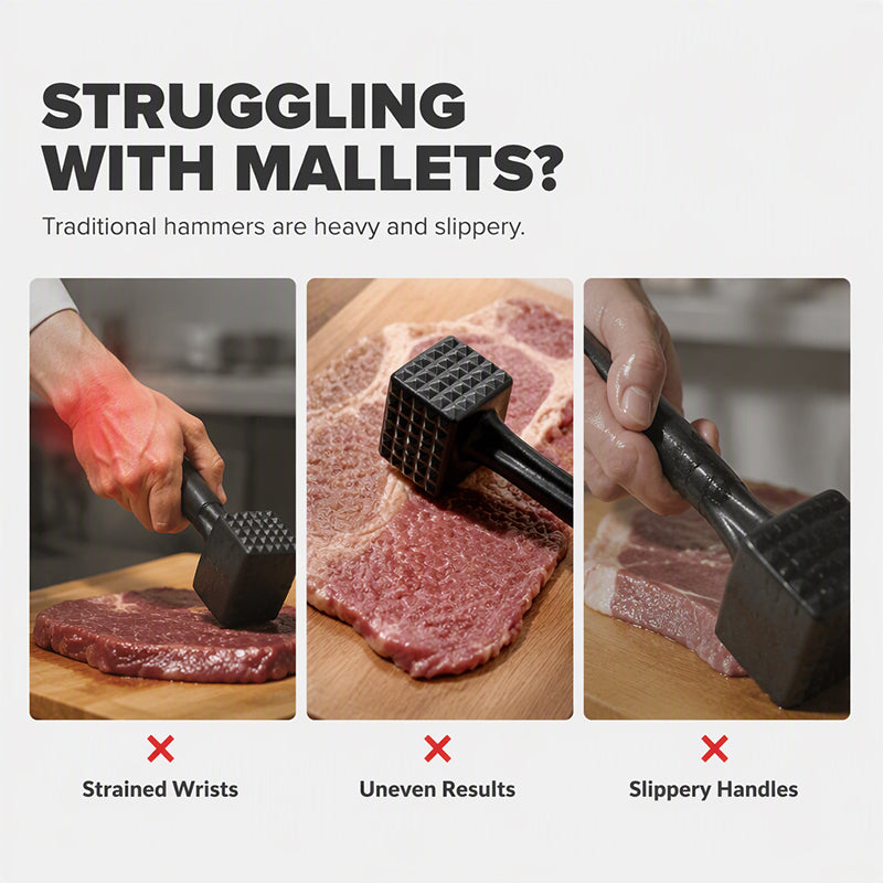 Quick Meal Prep Aluminum Meat Tenderizer