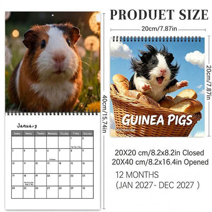 🎁🎄Christmas Sale 50% OFF!💞50K+ SOLD!⏳✨Adorable Guinea Pig Wall Calendar