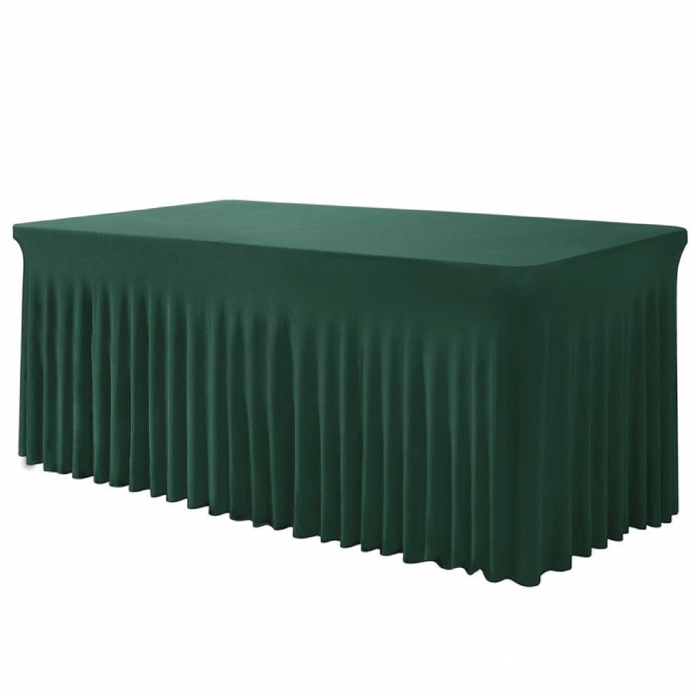 ⏳Time-Limited Special⏰Pleated Table Skirt for Rectangular Tables Wedding Birthday Party Decoration and Market Stall Display