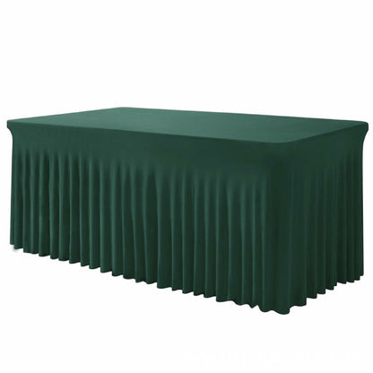 ⏳Time-Limited Special⏰Pleated Table Skirt for Rectangular Tables Wedding Birthday Party Decoration and Market Stall Display
