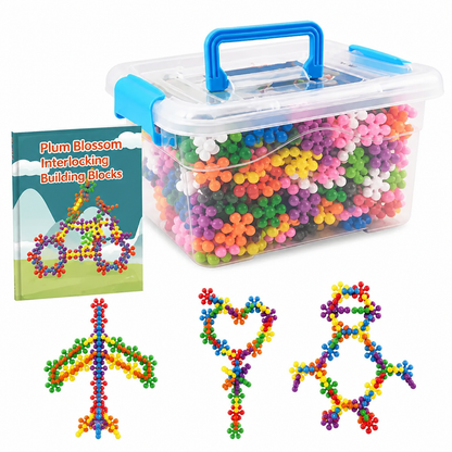Kids 3D Interlocking Snowflake Building Blocks