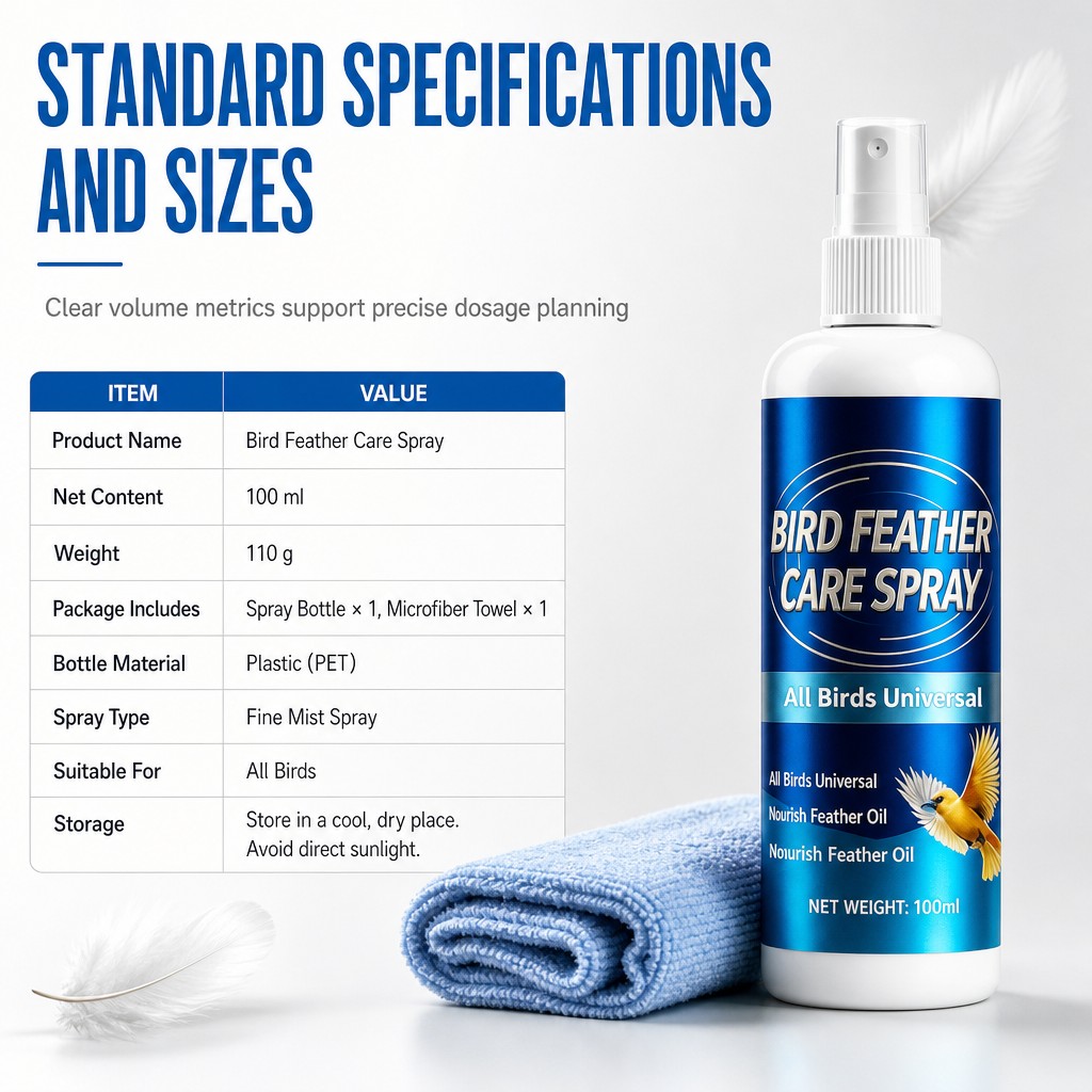 Bird Feather Care and Deodorizing Spray