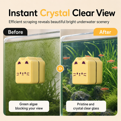 Double-Sided Magnetic Aquarium Glass Cleaner