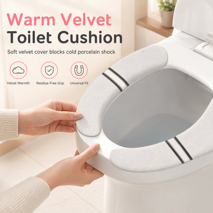 Trace-Free Adhesive Comfortable Warm Toilet Seat Pad