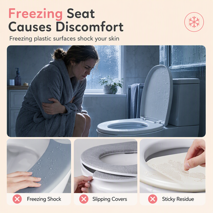 Trace-Free Adhesive Comfortable Warm Toilet Seat Pad