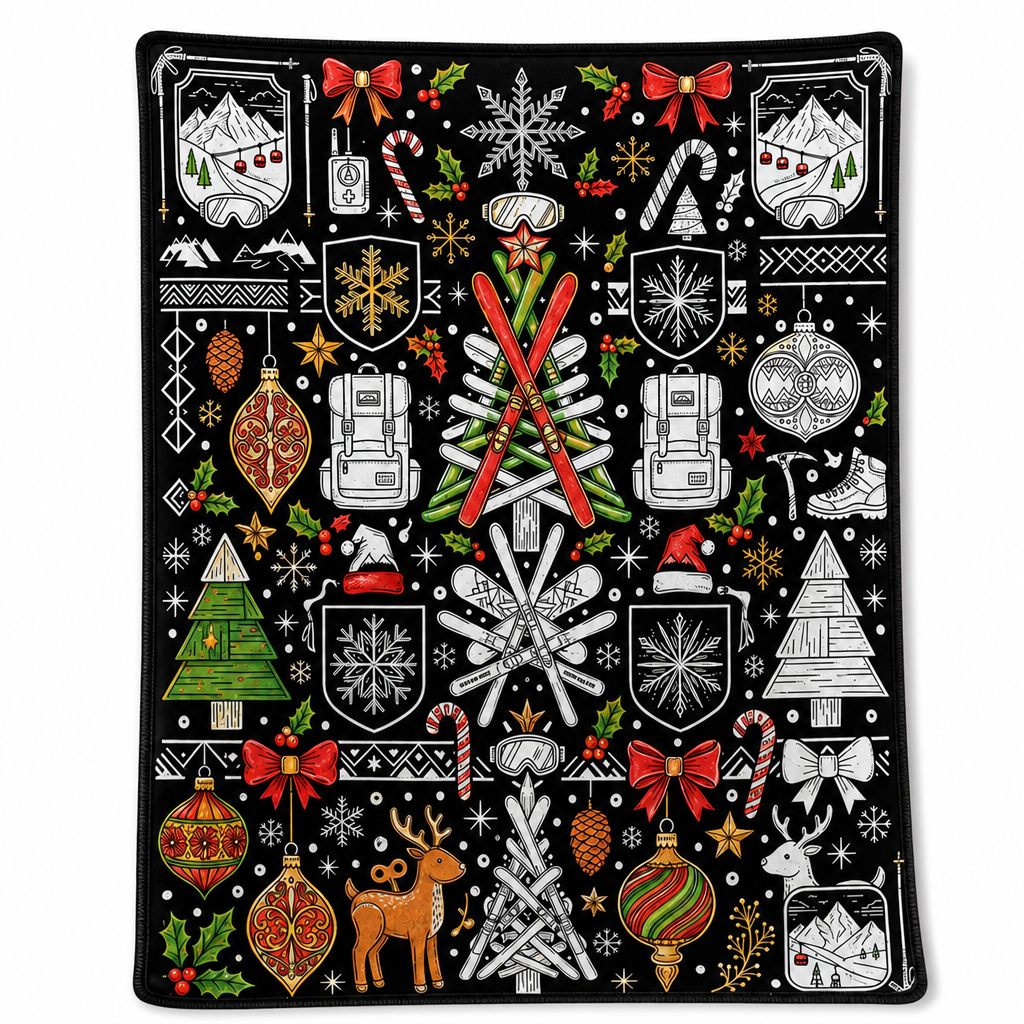 DIY Christmas Coloring Blanket