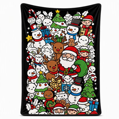 DIY Christmas Coloring Blanket