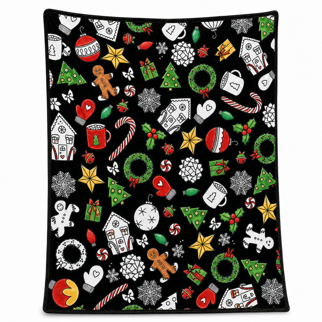 DIY Christmas Coloring Blanket