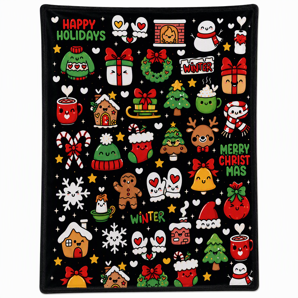 DIY Christmas Coloring Blanket