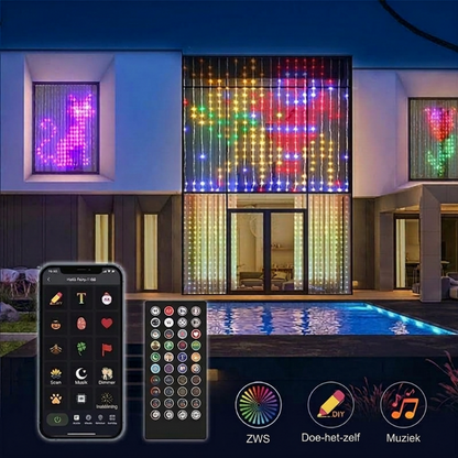 ⏳Time-Limited Special⏰From ordinary lights to a spectacular light show! Draw patterns, add text or photos, and let the colors dance to the music – waterproof & USB-powered!