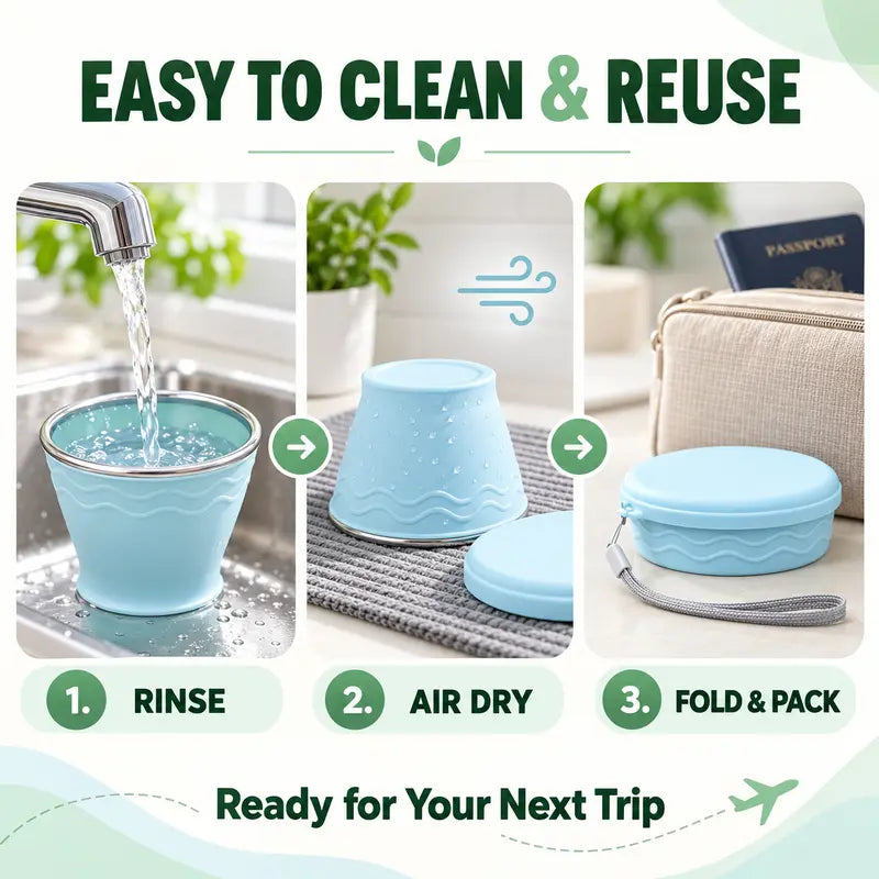 ⏳Limited-time 50% off⏰Collapsible Travel Cup — Compact, Ultralight & Easy to Carry🥤🎒