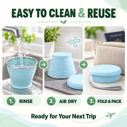 ⏳Limited-time 50% off⏰Collapsible Travel Cup — Compact, Ultralight & Easy to Carry🥤🎒