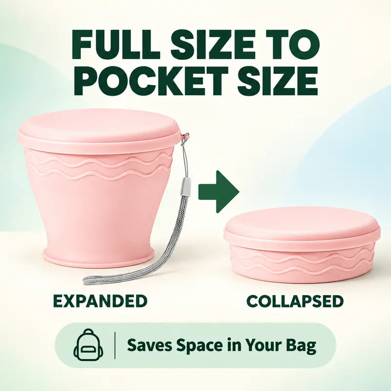⏳Limited-time 50% off⏰Collapsible Travel Cup — Compact, Ultralight & Easy to Carry🥤🎒