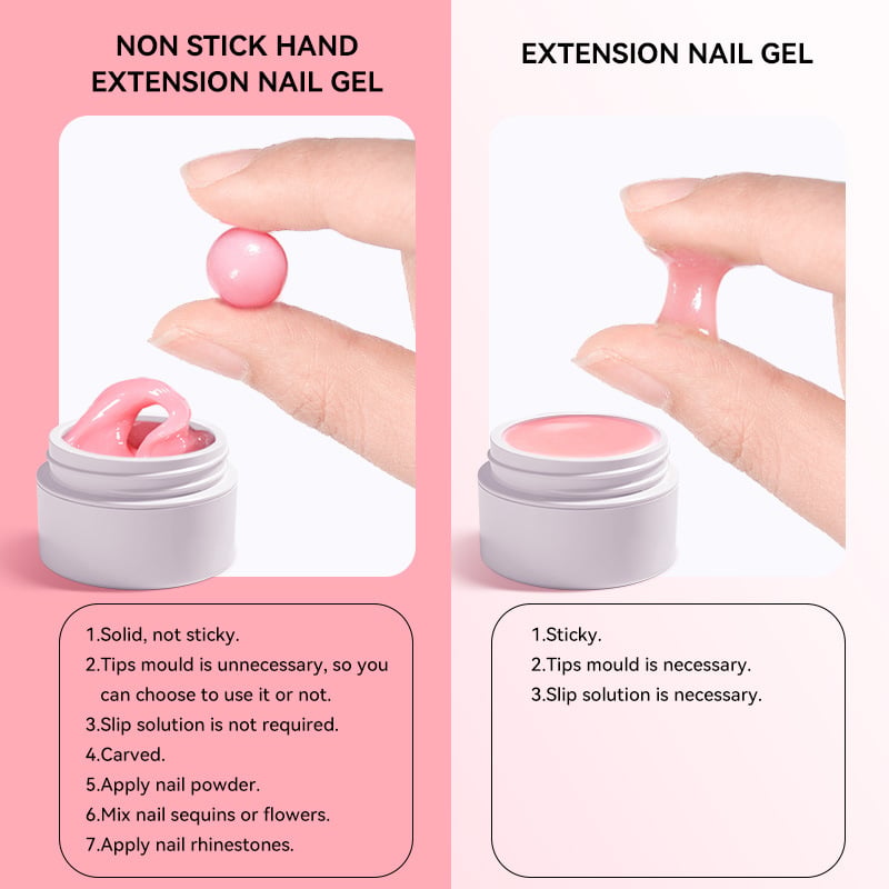 💅 Solid Nail Extension Builder Gel — Non-Flowing, Easy to Use 🥳