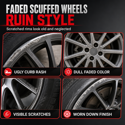 Car Wheel Touch Up with Detail Brush
