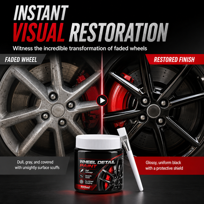 Car Wheel Touch Up with Detail Brush