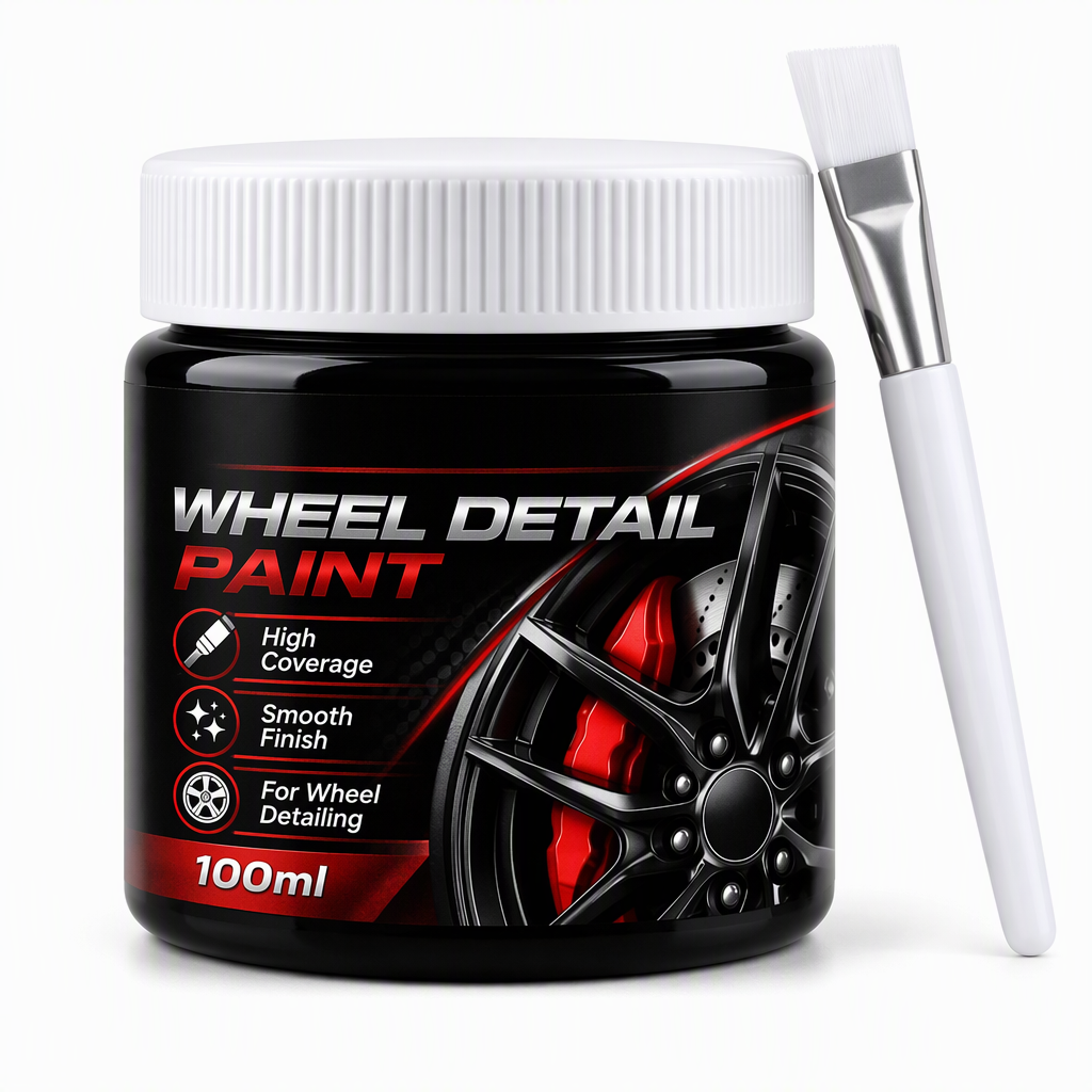 Car Wheel Touch Up with Detail Brush