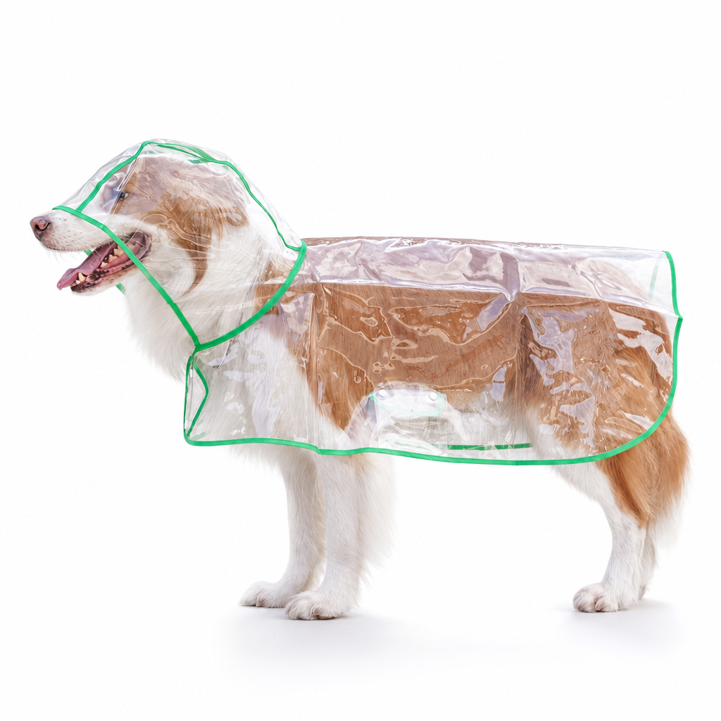 🌧️ LIMITED-TIME 50% OFF! 🐾 Transparent Waterproof Dog Raincoat – Clear Hood, Adjustable Fit, Multi-size 🐶